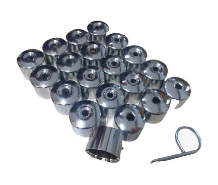 Volkswagen BİJON KAPAT SETİ FULL KROM 16+4 ŞİFRELİ SEAT-AUDİ - 6J0601173B-9B9
