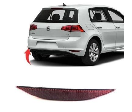 Volkswagen ARKA TAMPON REFLEKTÖRÜ KARARTILMIŞ SOL GOLF 7 R LİNE - 5G0945105A