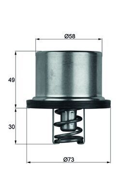 Opel Termostat - MAHLE THD175