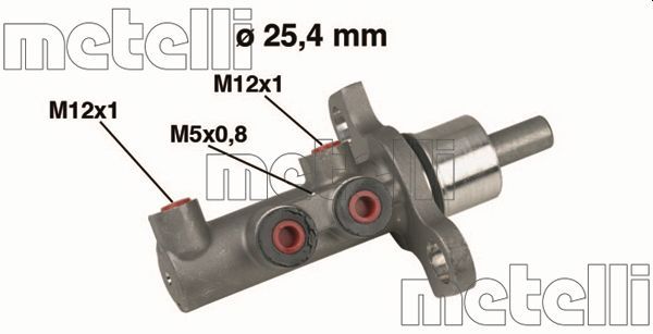 Opel Fren Ana Merkez Opel Vectra C 1.6 / 1.8 / 1.9D / 2.0 / 2.2 (Esp İçin) - METELLİ 05-0439
