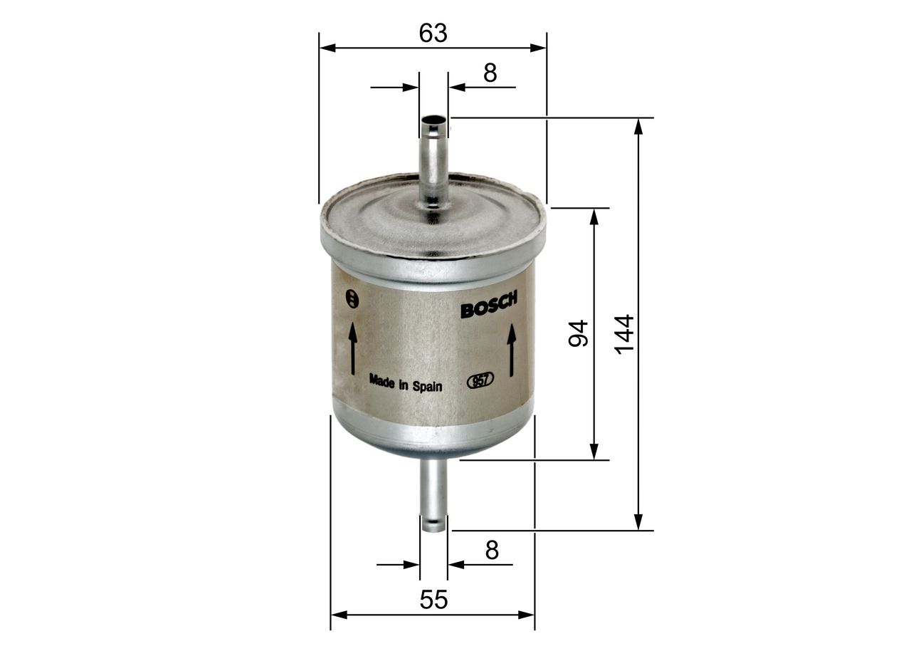 Opel Yakıt Filtresi Tırnaksız - BOSCH 0450905280
