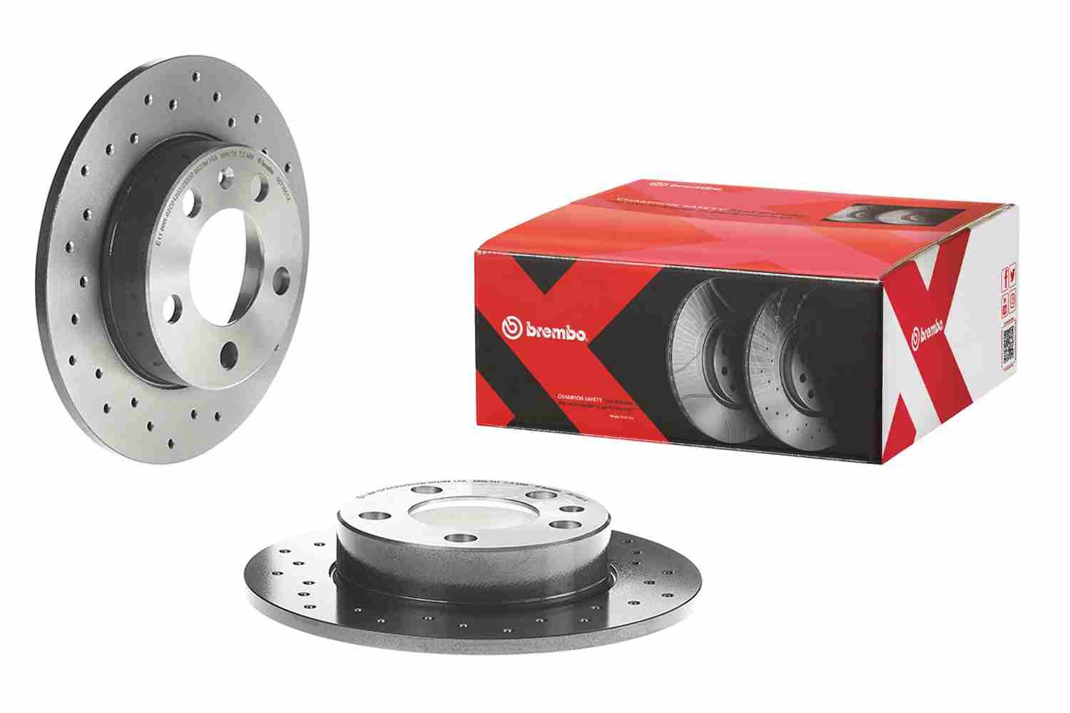 Volkswagen Fren Diski Arka Xtra Audi | 2 Adet Takım - BREMBO 08.7165.1X