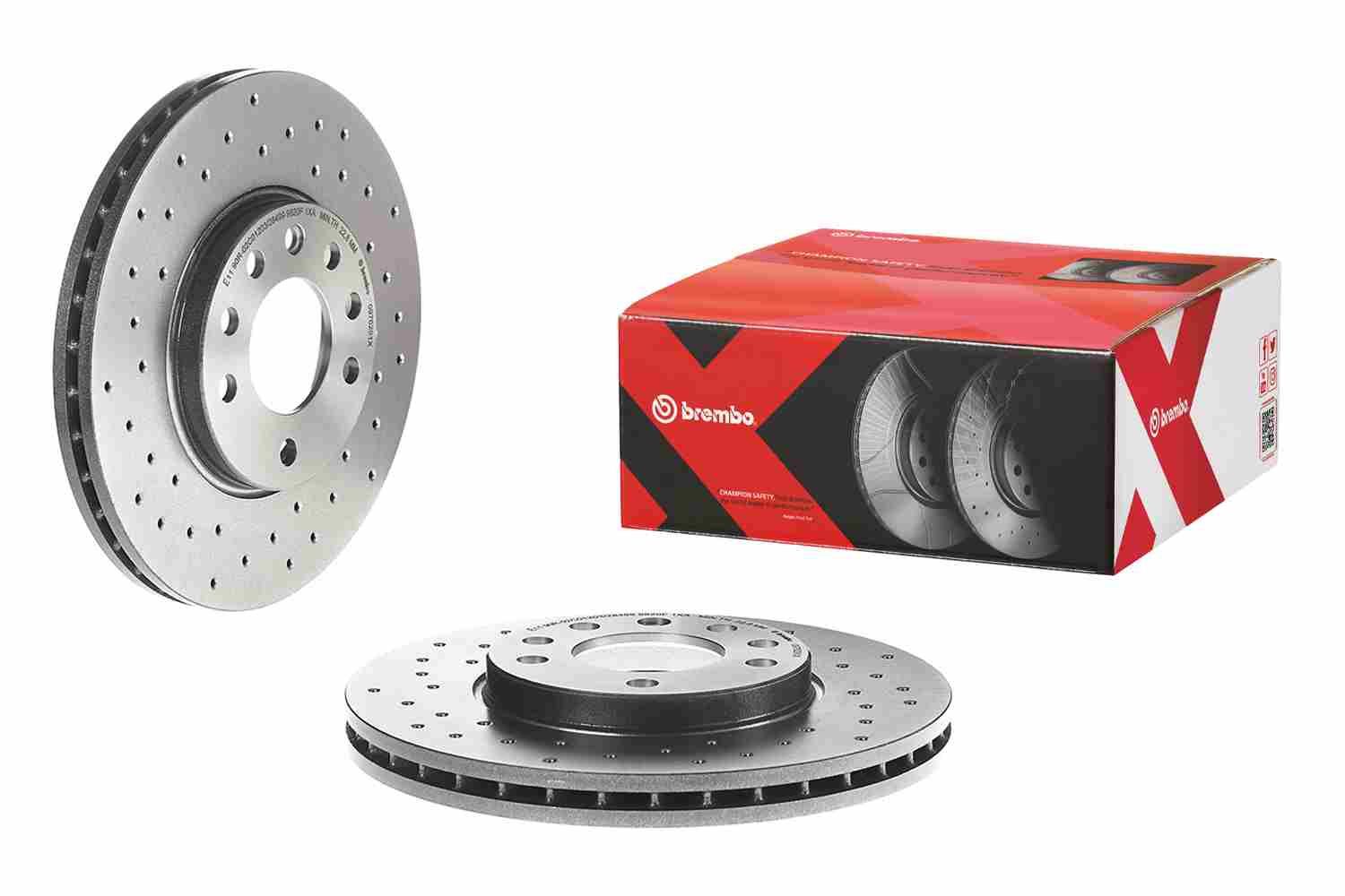 Opel Fren Diski Ön Xtra Opel | 2 Adet Takım - BREMBO 09.7629.1X