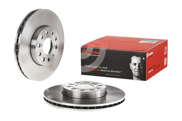 Volkswagen Fren Diski Ön (VW Caddy 04-Golf 04-Audi A3 04 Seat Leon 06-Skoda Octavia 04 -) | 2 Adet Takım - BREMBO 09.9145.14