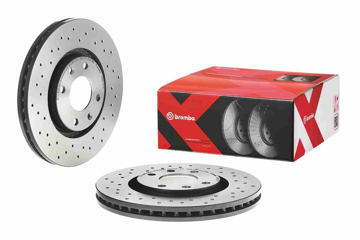 Opel Fren Diski Ön Xtra Opel | 2 Adet Takım - BREMBO 09.9619.1X