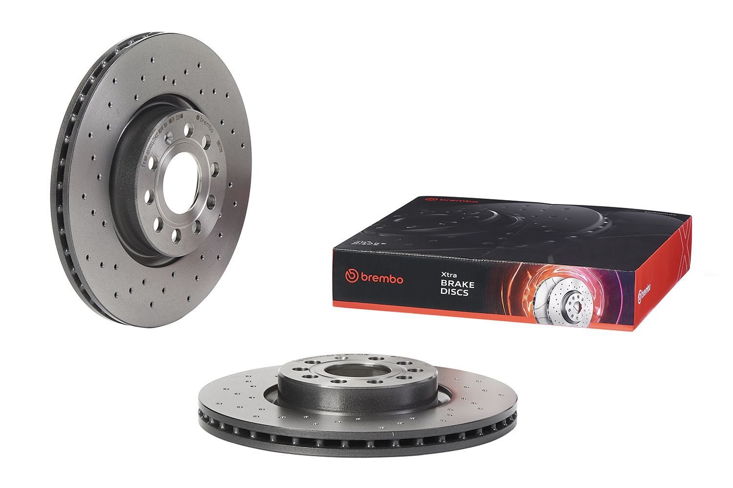 Volkswagen Fren Diski Ön Xtra Line-Xtra (VW Caddy 04-Golf 04-Passat 06-Audi A3 04-Seat Leon 06- | 2 Adet Takım - BREMBO 09.9772.1X