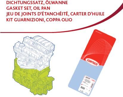 Opel Alt Takım Conta Astra.H-Corsa.C 1.2-1.4 16V *Z12e-Z14xep* + Keçe - CORTECO 83427024
