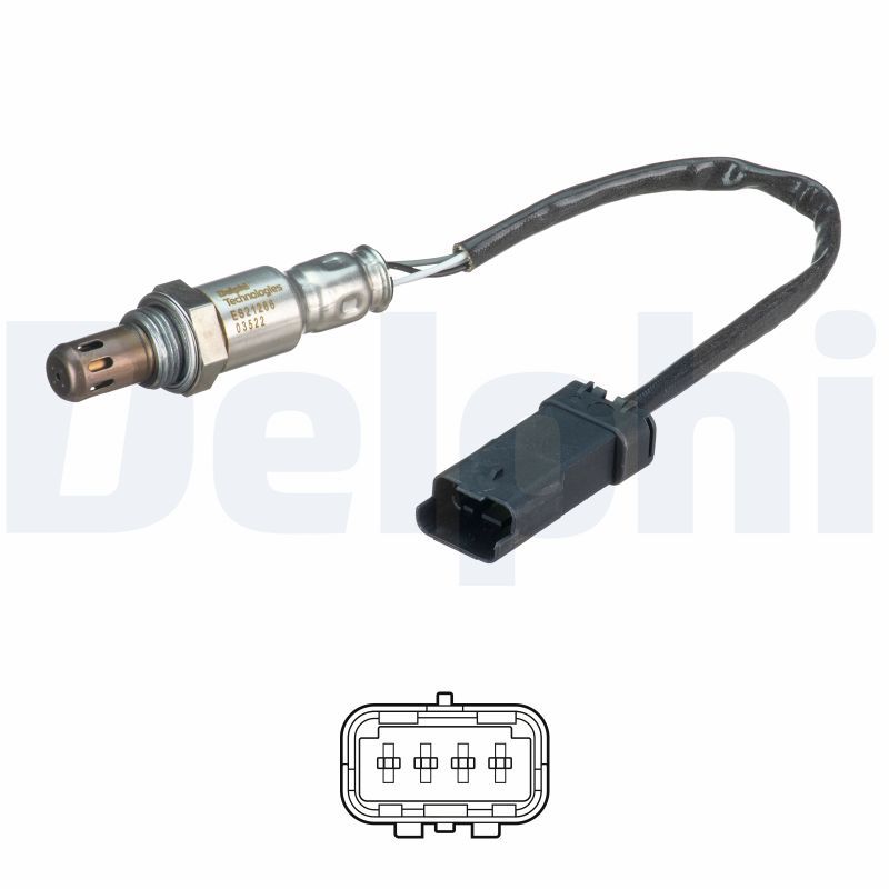 Opel Lambda Sensörü 17-Crossland X B12xhl-D12xhl-F12xhl - DELPHI ES21266-12B1