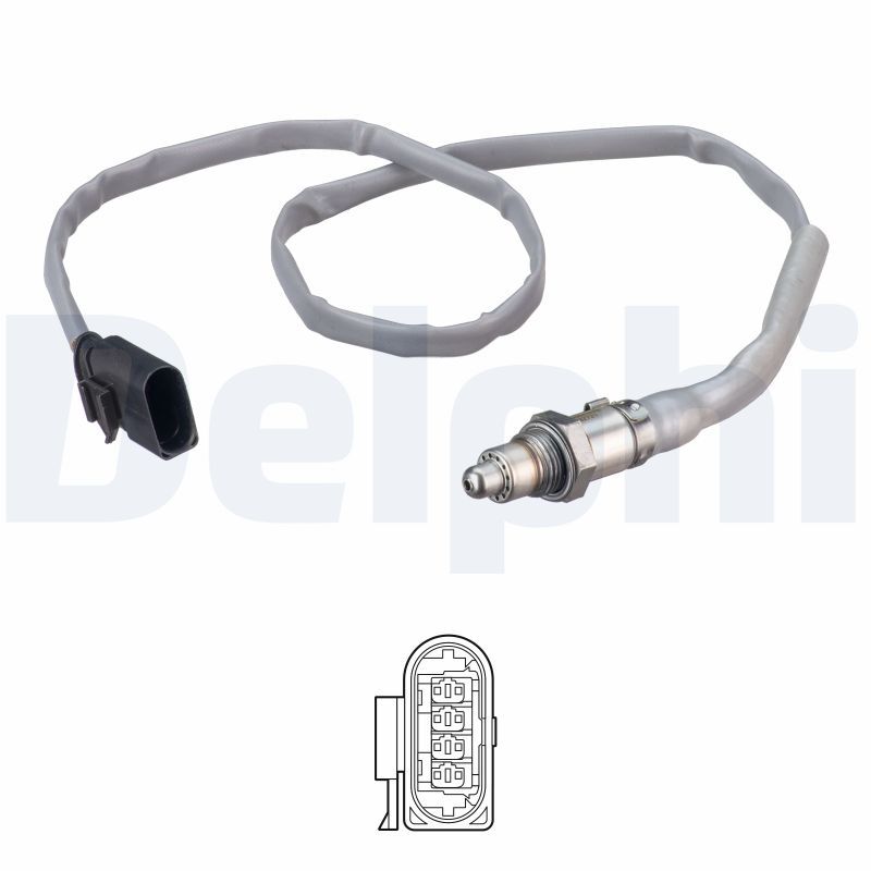 Volkswagen Lambda Sensörü 14-20 Golf VII-Passat - DELPHI ES21272-12B1