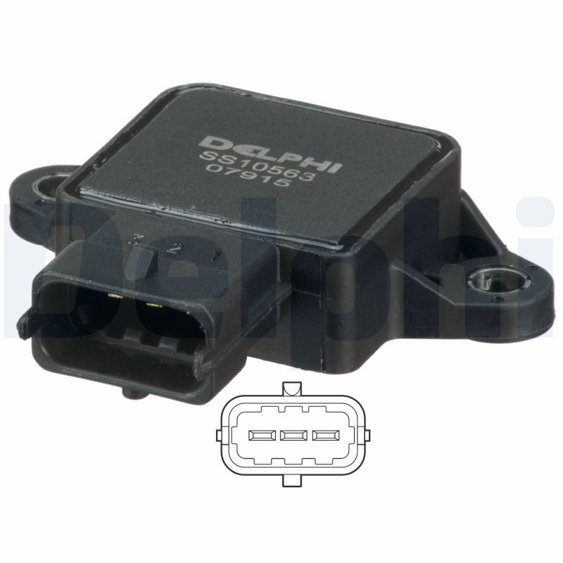 Opel Gaz Kelebek Sensörü 98-05 Astra.G-Vectra.B *X12xe-X25xe* - DELPHI SS10563-12B1