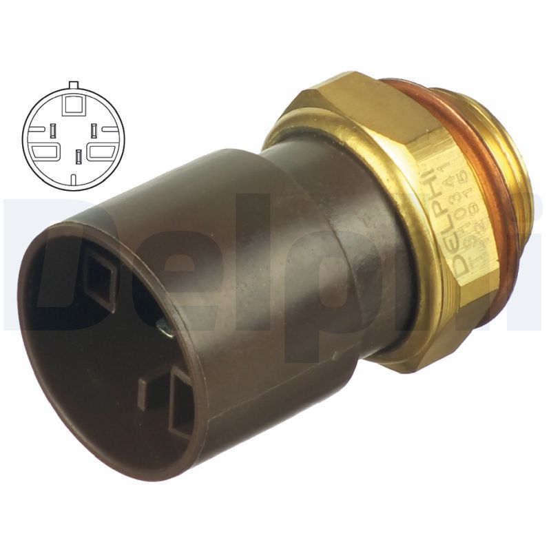 Opel Fan Müşürü Klima Astra F / Vectra A / Omega B (3Fişli) - DELPHI TS10341