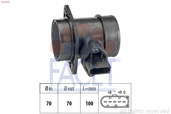 Volkswagen Hava Debimetresi Passat Superb A6 A6q 1.8T Awt Awm 00 > 05 - FACET 10.1212