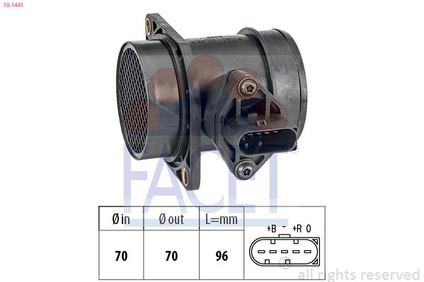 Volkswagen Hava Akışmetre VW 1.8 T Awl Awt Aqa Awd Agu Arz - FACET 10.1441