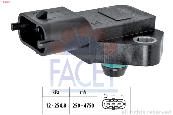 Opel Hava Basınç Sensörü - FACET 10.3022