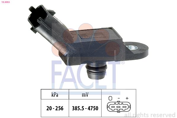 Opel Turbo Basınç Sensörü Fiat Doblo 19Jtd Combo 13Jtd - FACET 103055