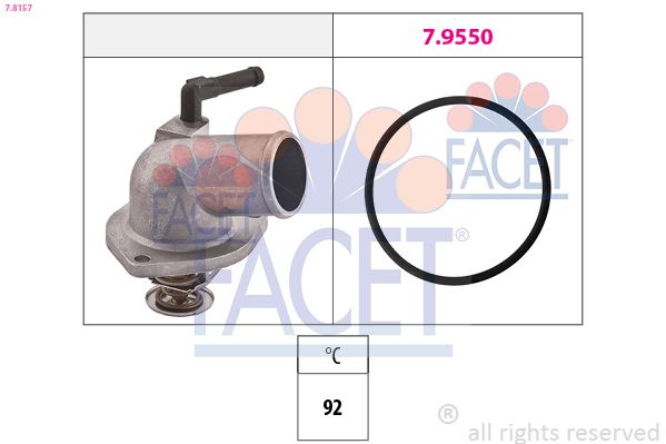Opel Termostat Opel Astra G / Corsa C / Vectra B / C 1.4-1.6 16V - FACET 7.8157