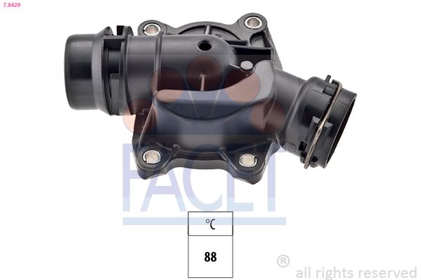 Opel Termostat BMW M57 D25 D30 E53 E46 E39 E38 306D1 / Range Rover Dizel 3.0 - FACET 7.8429
