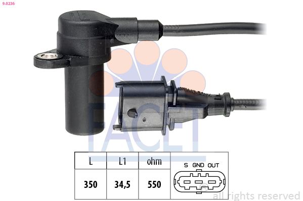 Opel Krank Devir Sensörü Opel Vectra B / Astra G X16xel-X18xe1 - FACET 9.0236