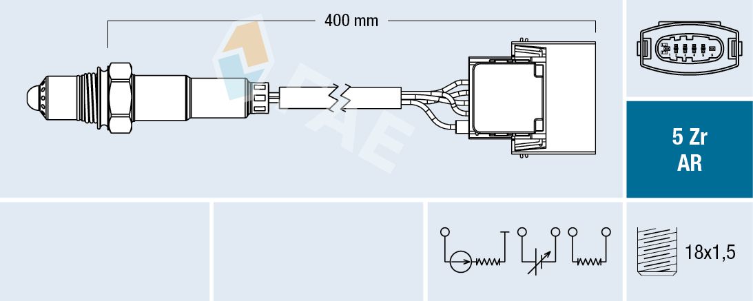 Opel Oksijen Sensörü Opel Vectra C Z22yh Konum1 - FAE 75016