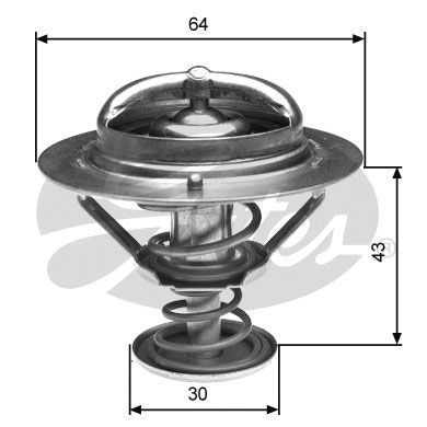 Opel Termostat 82°C 10-İx35 2.0Crdi - GATES TH27082G1