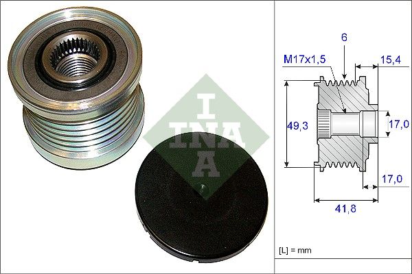 Opel Alternatör Kasnağı - INA 535019310