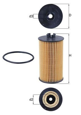 Opel Yağ Filtresi - MAHLE OX401D