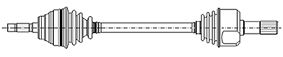 Opel Aks Mili Komple Opel Meriva A Sol - METELLİ 17-1322