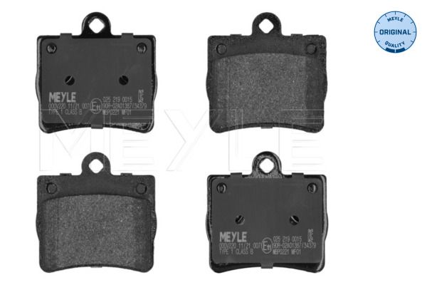 Opel Fren Balatası Mercedes-Benz Bm 202 (C-Class) (03 / 93-03 / 01) - MEYLE 0252190015