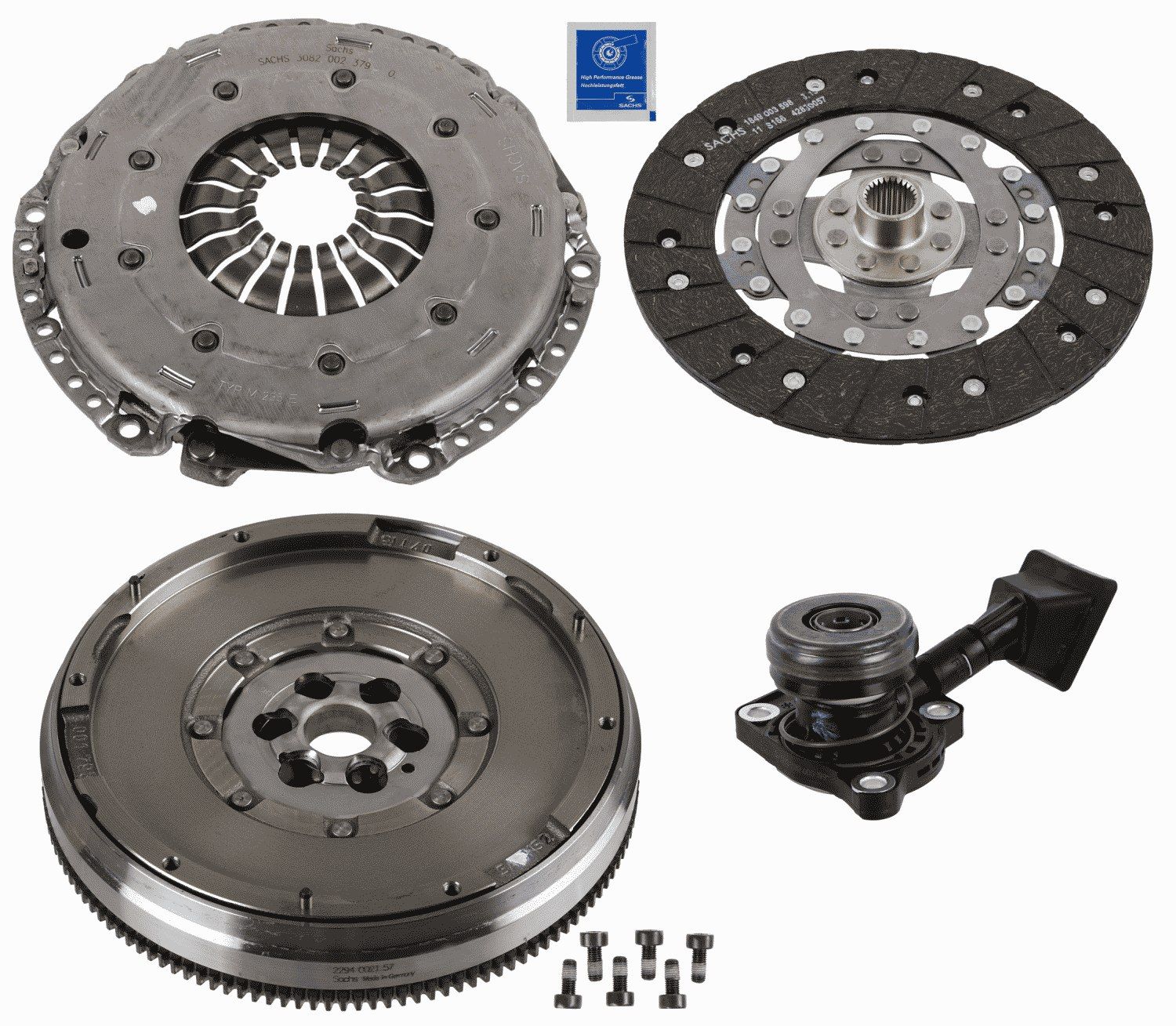 Opel Volant + Debriyaj Seti + Rulman Opel Crossland / Grandland 1.2 - SACHS 2290 601 219