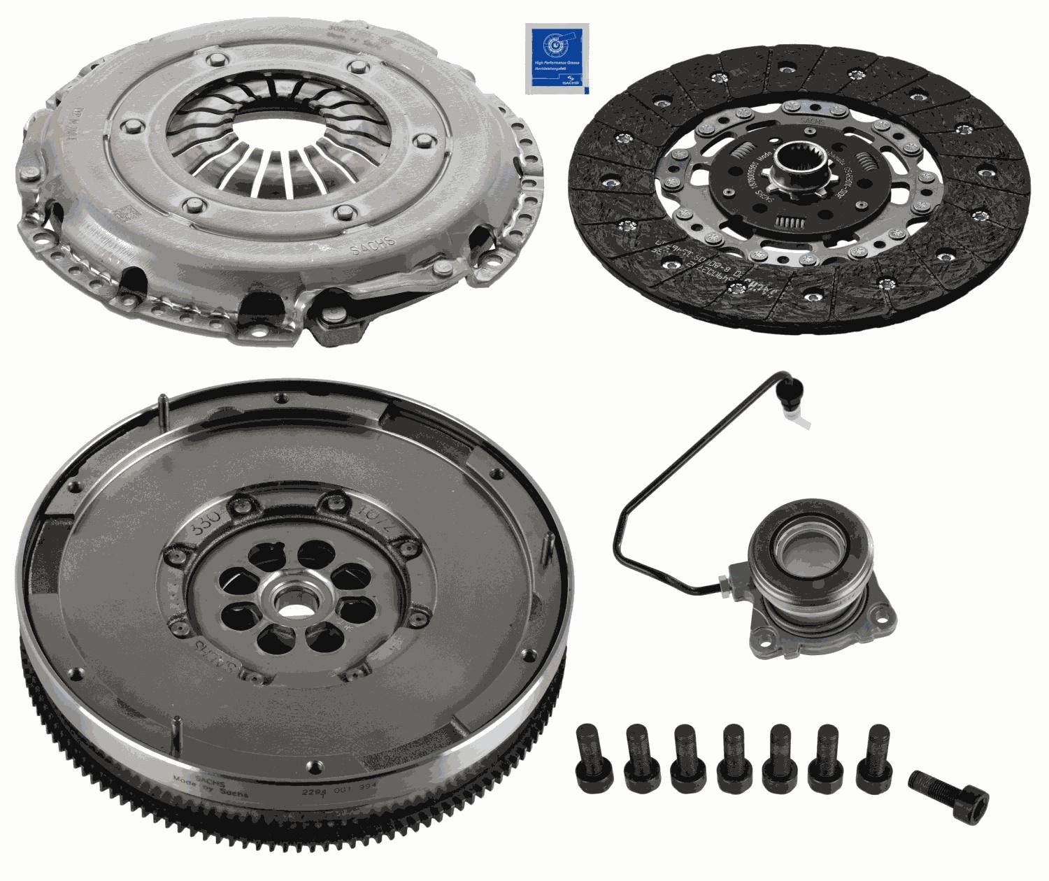 Opel Debriyaj Seti + Volan + Rulman Opel Astra J Astra K Insignia A Insignia B B14xft B14xfl A16xht - SACHS 2290601161