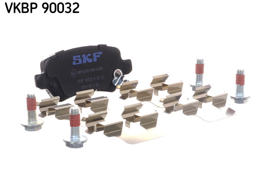 Opel Arka Fren Balatası i30 2012 > Kia Ceed 2012 > Kia Venga 2009 > (Elektronık El Fren Olmayan Araclar İçin - SKF VKBP90032A