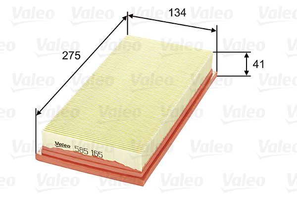 Volkswagen Hava Filtresi (Chrysler Voyager II 2.5 TD) - VALEO 585165