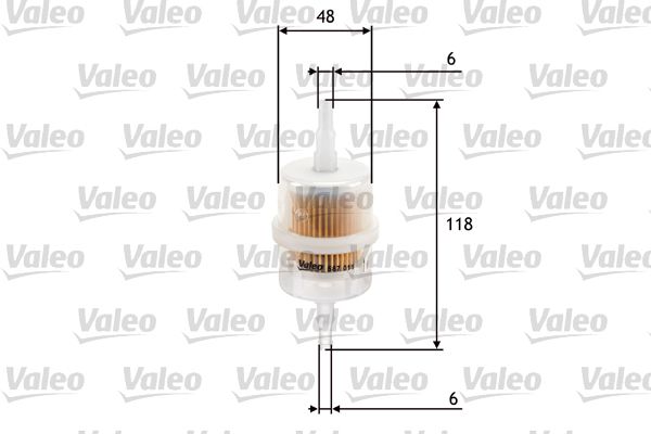 Volkswagen Yakıt Filtresi (Benzin) (Volkswagen: Golf II 1.6, Polo II 1.0 Coupe) - VALEO 587011