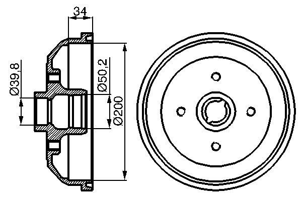 Opel Fren Kampanası Opel Corsa B / Tigra A ABS, Siz - BOSCH 0986477040