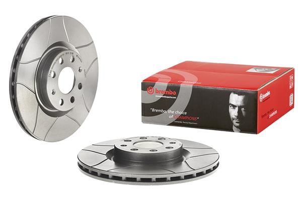 Opel Fren Diski Ön Havalı (Fiat Grande Punto 1.4T 1.3 JTD 1.9 JTD Opel Corsa D 1.3 CDTI) Çizgili - BREMBO 09.4939.77