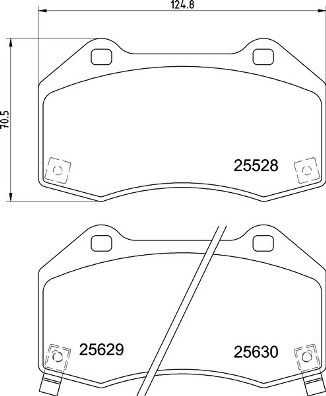 Opel Fren Balatası Ön Low-Met Opel - BREMBO P59094