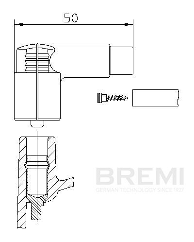 Volkswagen Buji Başlığı Pipo 108 / 109 BMW / VW / Porsche E.M - BREMI 10221VW1
