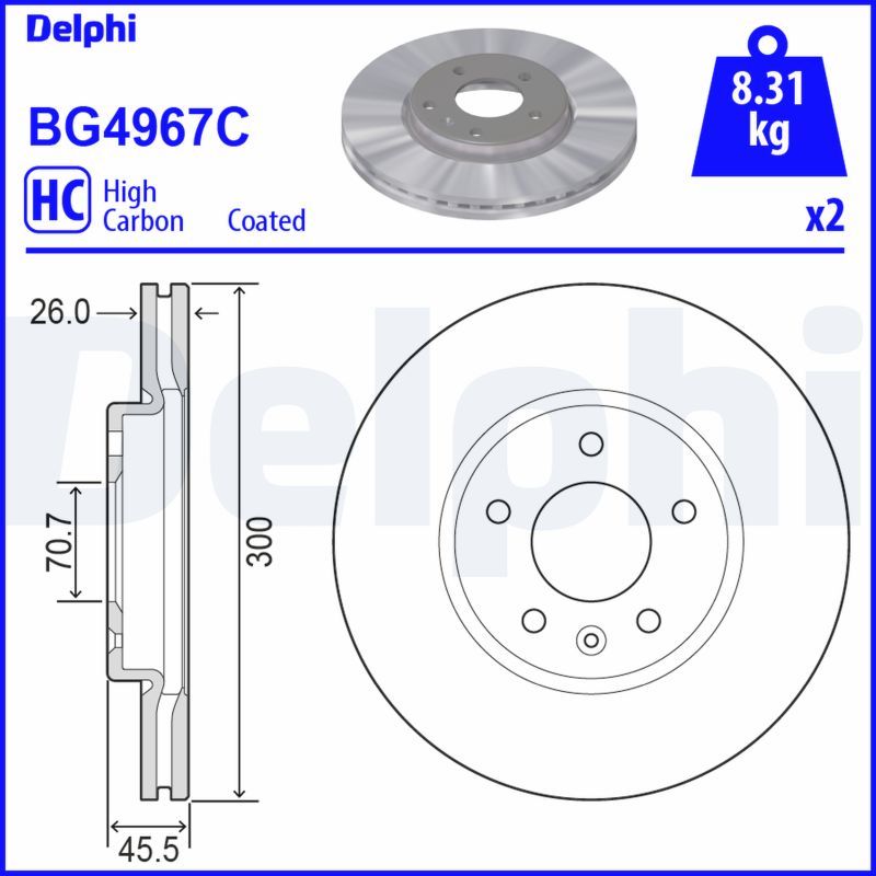 Opel Disk On 17-Insignia.B *F20shl* 16Jant Kaplamalı - DELPHI BG4967C