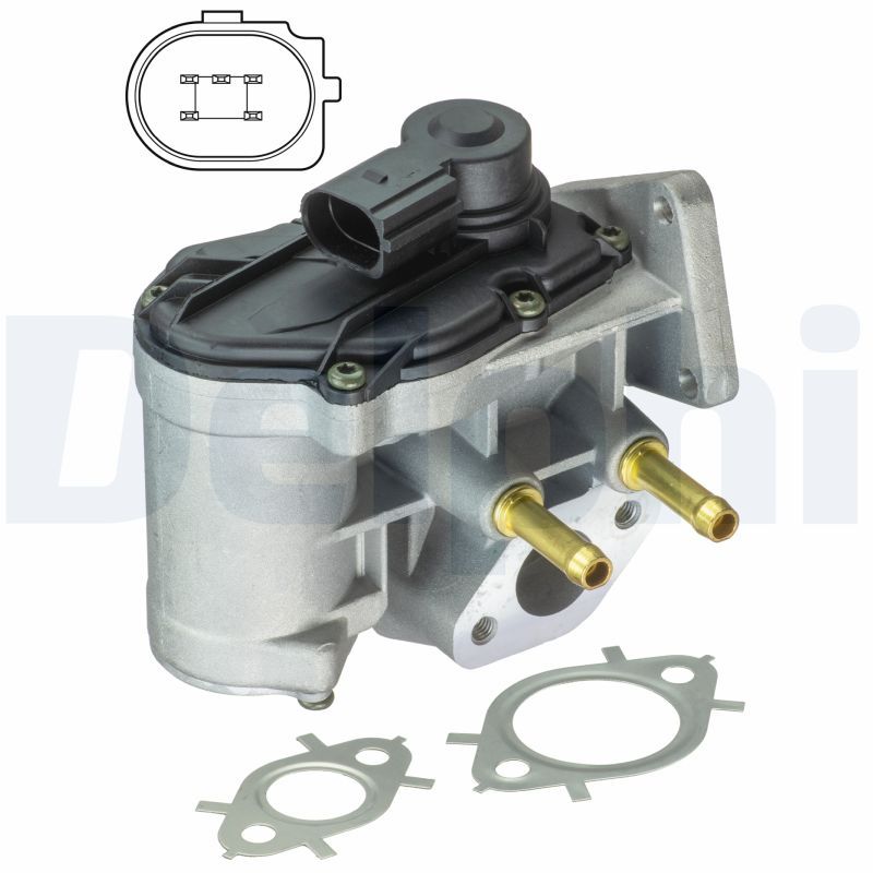 Volkswagen EGR Valfi <06 Golf.V-Polo-Passat 1.4-1.6Fsi - DELPHI EG10411-12B1