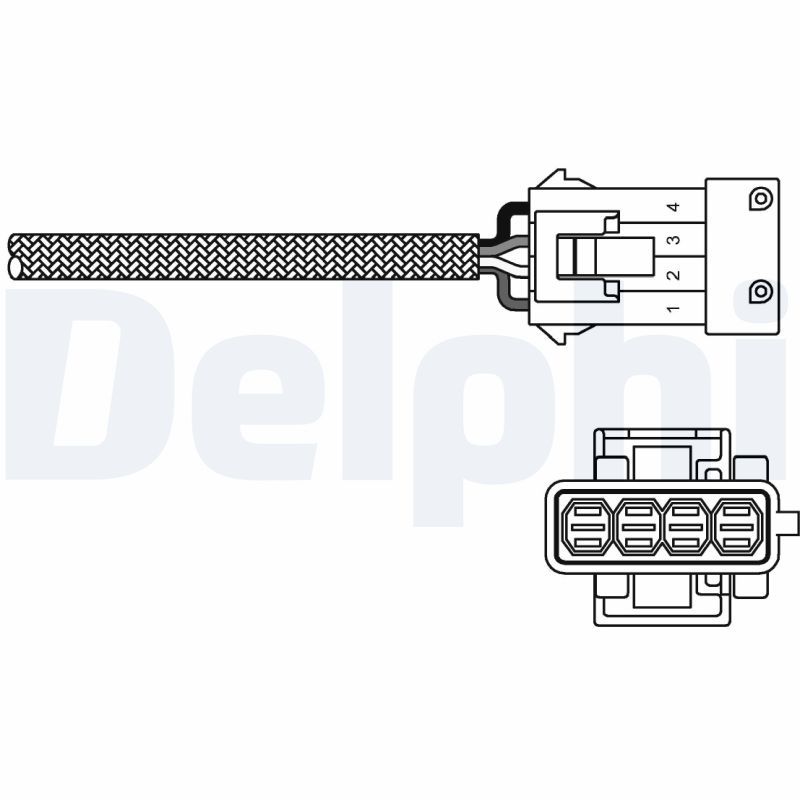 Opel Oksijen Sensörü (Citroen: C2 / C3 / C4 1.4 Peugeot: 206 / 207 / 307 1.4 1.6) - DELPHI ES10795-12B1