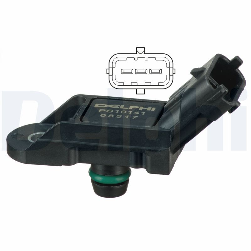 Opel Map Sensörü (Alfa Romeo:146-156 1.9 JTD / Fiat: Doblo-Fiorino 1.3 JTD / Opel: Corsa 06-1.3Cdtı) - DELPHI PS10141