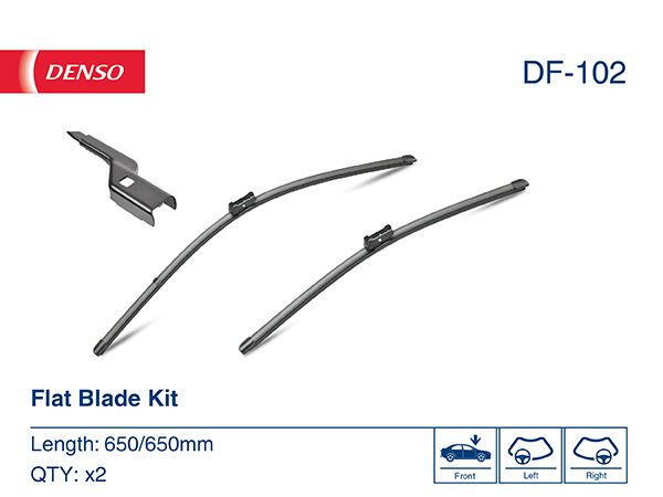 Opel Silecek Seti 650-650mm Opel: Astra J 09-Peugeot: 508 1.6 VTI 10 - - DENSO DF-102