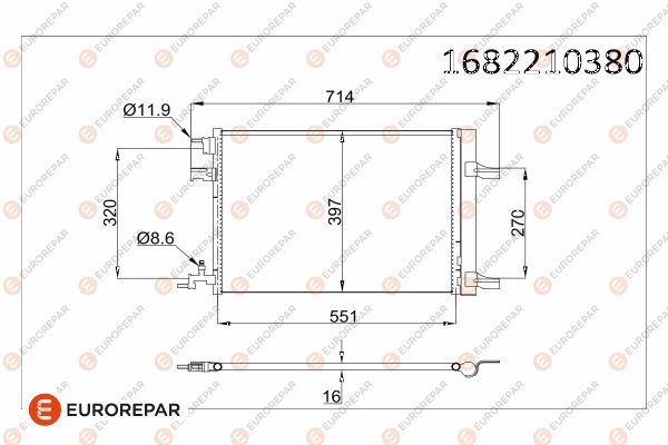 Opel Erp Klima Radyatörü Astra J Cruze 1.4 1.6 09-A14net A16net A16let A16xer A14nel - EUROREPAR 1682210380