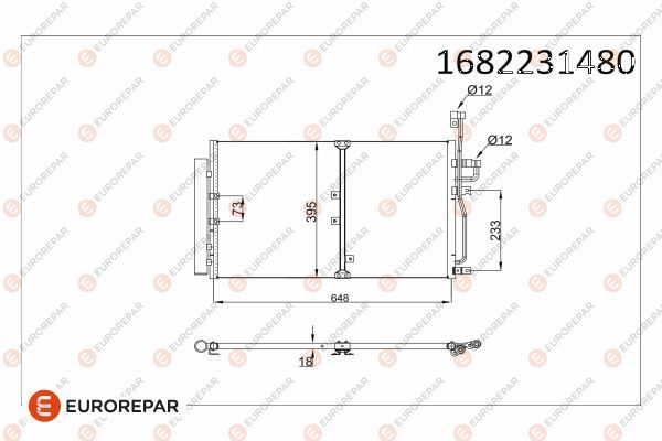 Opel Klima Radyatörü Captiva 07 > 10 Antara 07 > - EUROREPAR 1682231480