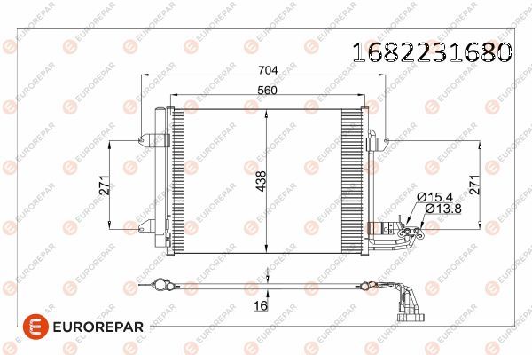 Volkswagen Klima Radyatörü 8Fc 351 301-051 - EUROREPAR 1682231680