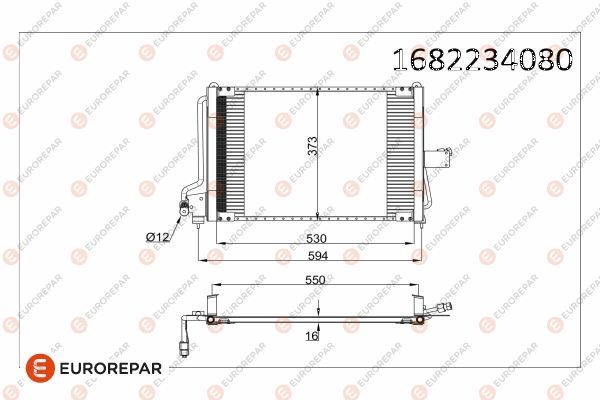 Opel Radyatör - EUROREPAR 1682234080