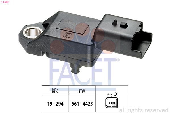 Opel Hava Basınç Sensörü 2008-208-3008-308 II-5008-Partner-Berlingo-C3 II-C4 II-Cactus-Grand Picasso-Ds3-Ds4-1.2Thp - FACET 10.3337