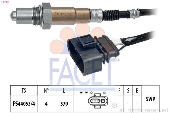 Volkswagen Oksijen Sensörü - FACET 10.7301