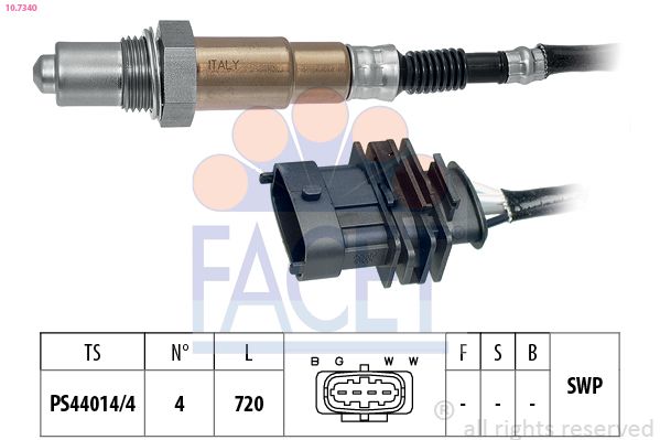 Opel Oksijen Sensörü - FACET 10.7340