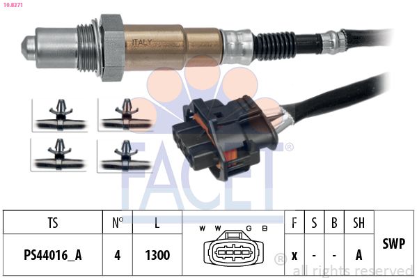 Opel Oksijen Sensörü Konum 2 Astra H Z16let - FACET 10.8371